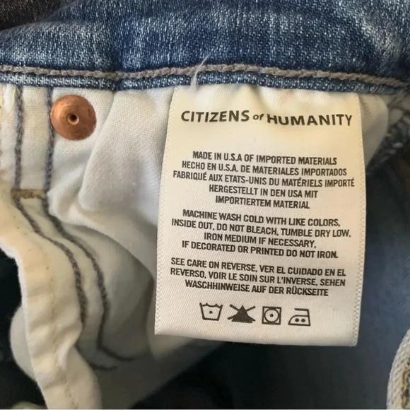Citizens of Humanity Rocket Crop Jeans Skinny Size 25 - Picture 12 of 13